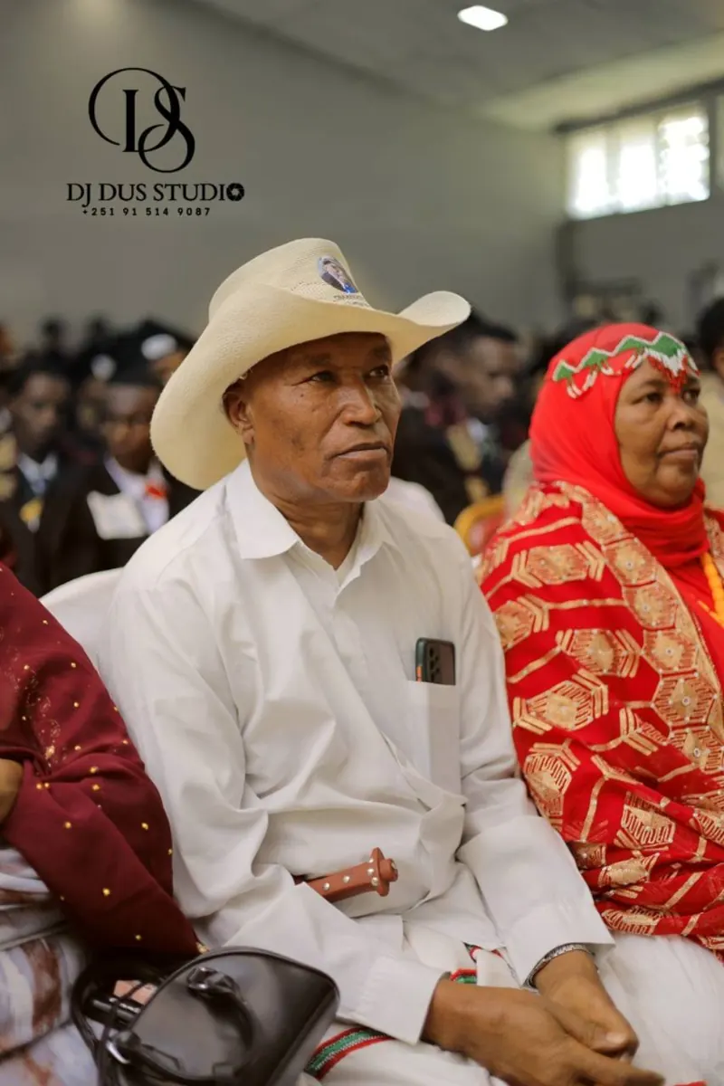 Family members attend the graduation celebration